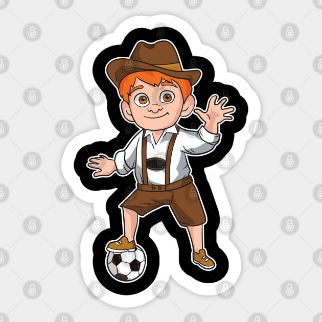 German Soccer Boy Germany Oktoberfest Futbol Sticker by E